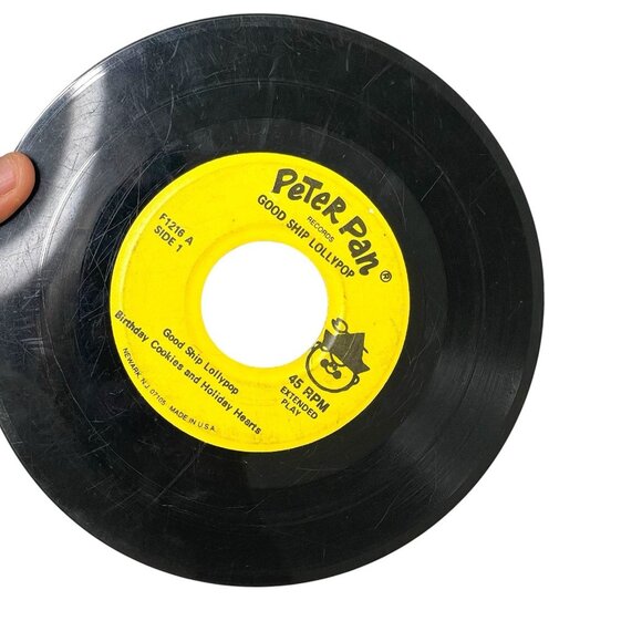 Vintage Lot Of 6 Peter Pan Children's Records Music 45RPM Kids - Picture 6 of 10